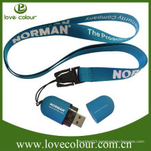 Popular custom usb lanyard/usb drive lanyard clip